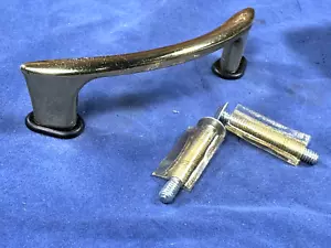 2 NOS C.1960 Mid Century Amerock PULLS, placa de latón pulido, ¡paquete original! - Imagen 1 de 9