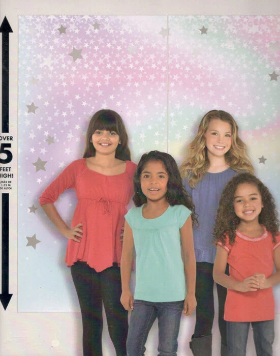 MAGICAL Scene Setter outer space party wall decoration 5' selfie BACKDROP stars - Image 1 of 1