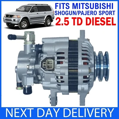 Mitsubishi Shogun Pajero Sport 2.5 DIESEL 1999-2006 COMPLETE GENUINE ALTERNATOR - Image 1 of 2
