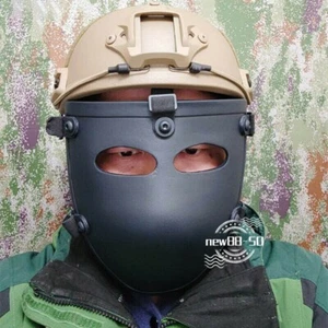 FAST Bulletproof Helmet Level 2 Aramid Lightweight Military Fan+Bulletproof Mask - Picture 1 of 13