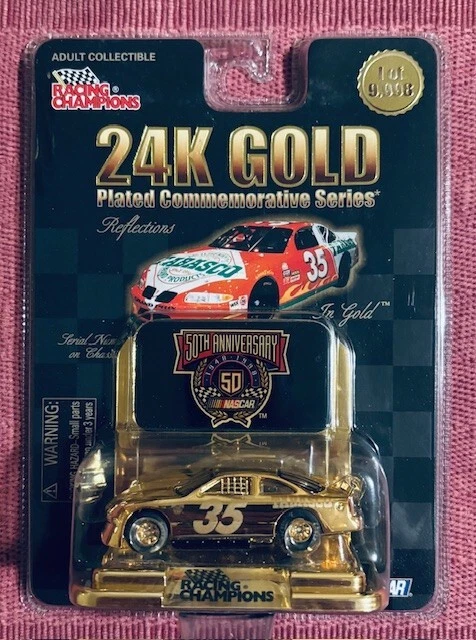 Racing Champions 24k Gold #46 50th Anniversary NASCAR Die Cast Car Scale 1 64