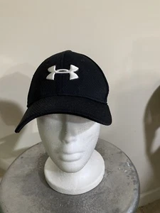 Under Armour Youth Fitted Hat Black Size S/M Embroidered Logo - Picture 1 of 4