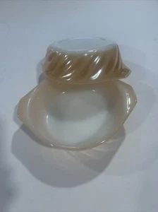 Anchor Hocking Fire King Pfirsich Glanz Wirbel 5" Backform 2er Set Vintage - Bild 1 von 14