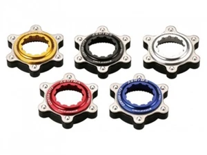 Adaptador de bloqueo central ultra ligero ASHIMA para rotor de 6 pernos / rojo dorado azul negro - Imagen 1 de 5