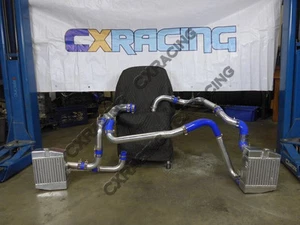Intercooler de montaje lateral + kit de tuberías para Mitsubishi 3000GT VR4 Dodge Stealth TD04 - Imagen 1 de 12
