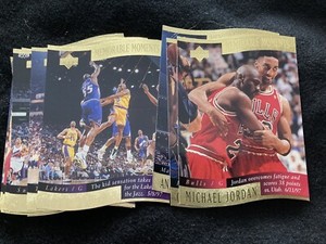 1996-1997 JORDAN Upperdeck Collectors Choice Memorable Moments complete set (10)