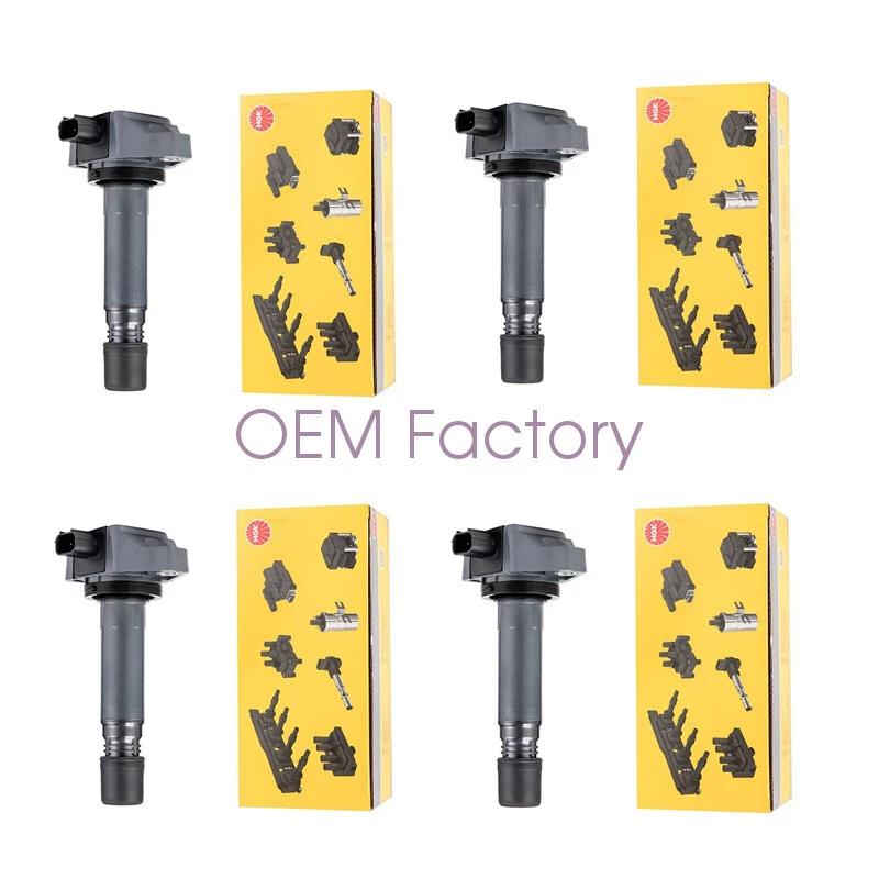 NGK 4 pcs Ignition Coils 30520RNAA01 for Honda CIVIC Accord CRV CITY 2009-2014 Foto 1 de 4
