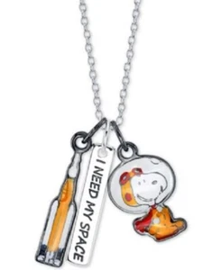 Unbeschrieben 925 Sterling Silber "I Need My Space" Anhänger Halskette - Neu - Bild 1 von 1
