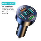 High Performance Car Charger 66W 4 Port USB Fast Charging Phone Charger