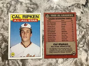 Cal Ripken 1986 Topps #715 NRMT To Nrmt/mint - Picture 1 of 1