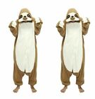 Animal Pajamas Suit Sloth Onesie10 Neutral Unisex Fancy Dress Cosplay Sleepwearu