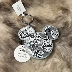 NWT Vera Bradley Disney Mickey Mouse Zip Bag Charm / Key Fob / Coin Purse - Picture 1 of 4