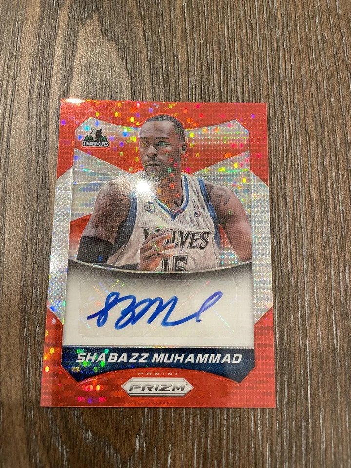 2014-15 Panini Prizm #33 Shabazz Muhammad Autographs Prizms Red Pulsar #/149 - Image 1 of 2