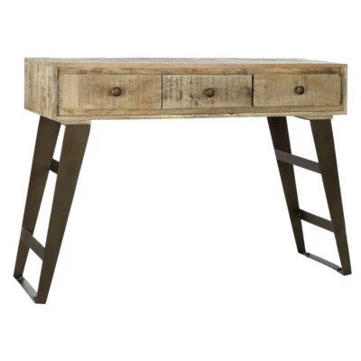 CONSOLLE INDUSTRIAL VINTAGE MOBILE INGRESSO RUSTICO COUNTRY CHIC cm130 x 40 H90 - Immagine 1 di 4