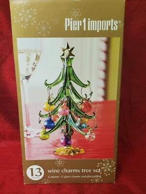 PIER 1 IMPORTS Árbol de Navidad Soplado a Mano 12 Adornos CONJUNTO EN CAJA  Foto 1 de 4