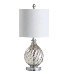 JONATHAN Y Lighting JYL1034A Chrome Lawrence 21" Tall LED Table Lamp - Picture 1 of 6