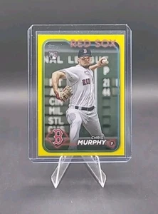 2024 Topps Series 1 - Chris Murphy Rookie Yellow Parallel #73 Red Sox - Picture 1 of 2