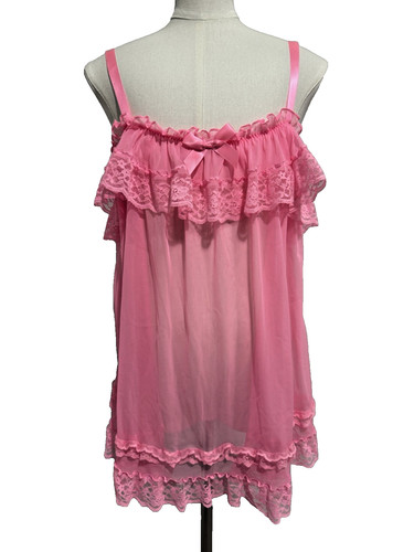 UNDERCOVER Vestito slip babydoll rosa Victoria's Secret M M