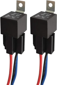 Gebildet JD1912 Auto Relais Kabelbaum 12V 40A 4 Pin SPST Kabelbaum Steckdosen mit Drähten - Bild 1 von 12