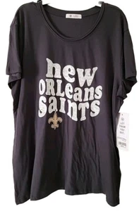 Cool NEW Orleans Saints women's Shirt size Medium by 47brand $35 NFL TeamApparel - Picture 1 of 12