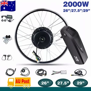 2000W 48V 26" 27.5" 29" ebike conversion kit rear wheel Twist Throttle 7 speed - Picture 1 of 19