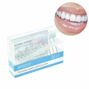 12/Box Dental Porcelain Teeth Polishing Kit Handpiece Silicone Polishers HP0312 - Picture 1 of 11