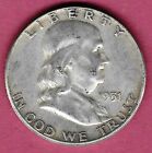 1951 Franklin Half Dollar Silver Coin