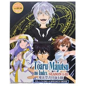 DVD Anime A Certain Magical Index Series Season 1-3 +Specials +Movie ENGLISH DUB - Bild 1 von 5