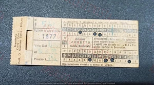 Abbonamento Autobus Autolinee MORETTO - 1952 - Casale Monferrato  - Picture 1 of 2