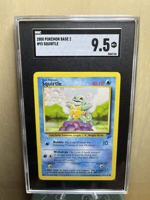 Squirtle #93 2000 Base Set 2 SGC 9.5 MT+ - Image 1 of 2