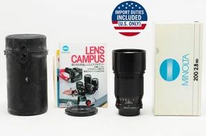 【Top MINT in Box】  Minolta New MD 200mm F2.8 Telephoto MC Mount Lens From Japan - Picture 1 of 14
