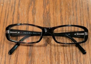 Prada VPR 05H 2AU-1O1 Brown Tortoise Rectangular Eyeglass Frames 51-16-135 Italy - Picture 1 of 15