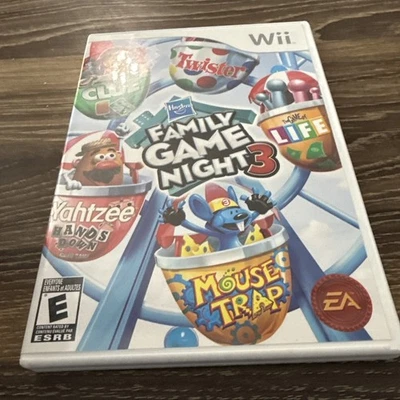 Hasbro Family Game Night (Nintendo Wii, 2010)  Complete EXCELLENT - Image 1 of 3