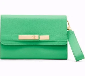 Anne Klein Mini Crossbody/Clutch mit Kette Swag Smaragd Neu mit Etikett - Bild 1 von 4