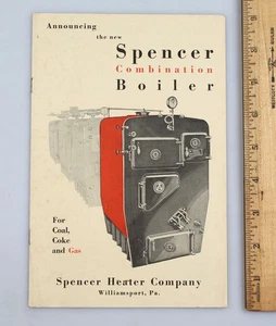 Vintage Spencer Heater Co. Kombikesselheft Williamsport Pennsylvania - Bild 1 von 5