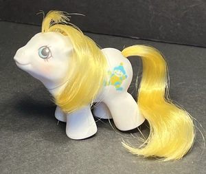 Vintage Hasbro G1 My Little Pony MLP Newborn Twin Baby Big Top weiß gelbe Haare - Bild 1 von 22