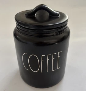 Rae Dunn Artisan Collection by Magenta Kaffeedose mit Deckel selten schwarz Bauernhaus - Bild 1 von 8