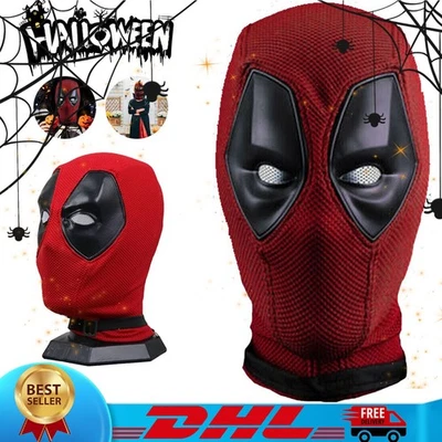 Deadpool Maske Halloween Lustig Cosplay Superhero Requisiten Atemhelm Stoff - Bild 1 von 4