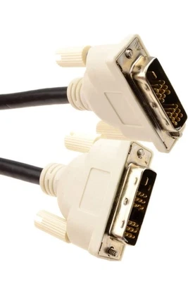 DVI to DVI Cable Adapter 24+1 Male DVI-D to Male DVI-D (Dual Link) Cable 1.5M UK - Image 1 of 2
