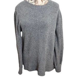 J.Crew Extra-Soft Gray Crewneck Sweater S Long Sleeve Wool Blend Casual - Picture 1 of 7