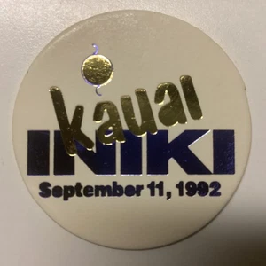 Vintage Hurricane Iniki Kauai Hawaii September 11 1992 POG Milk Cap NEW Weather - Picture 1 of 2