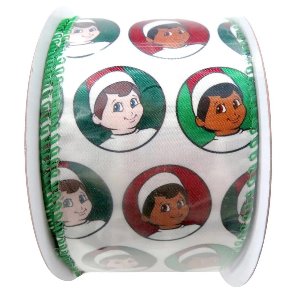 El Elfo en el Estante 2.5" Cinta de Navidad, 10yd Navidad En Casa Regalo de Vacaciones Foto 1 de 1