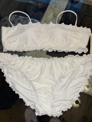 Bikini No Boundaries Nuevo con Etiquetas Blanco Adorable Parte Superior Grande Parte Inferior Extra Grande NUEVO Foto 1 de 4