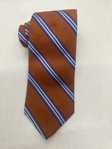 Cravatta Brooks Brothers MAKERS tutta seta a righe in seta made in USA - Foto 1 di 6