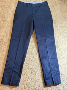 Pantalones de vestir Brook Brothers para hombre W33xL32 azul marino ligero ventaja chino Clark - Imagen 1 de 8
