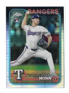 2024 Topps Chrome Update Cole Winn Prism Refractor Parallel #USC80 Rookie - Picture 1 of 2