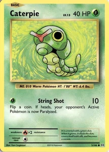 Caterpie Common XY - Evolutions 3/108 Pokémon Card TCG - Picture 1 of 2