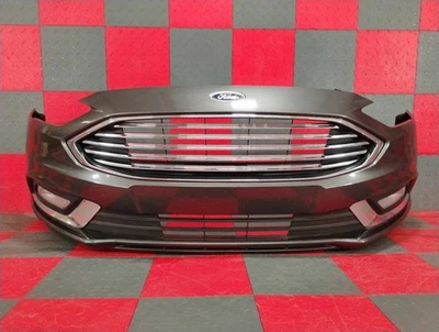 2017-18 Ford Fusion SE Front Bumper Assy Cover Gray-J7 Minor Marks OEM - Image 1 of 4