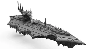 Chaos Schwerer Kreuzer (Breit) | Battlefleet Colossus | Grimdark Future Warfleet - Picture 1 of 7