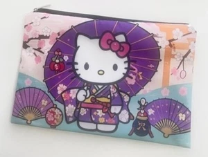 Sanrio Hello Kitty Kimono Fabric Zipper Pouch NIP - ONLY ONE EACH DESIGN - Picture 1 of 1